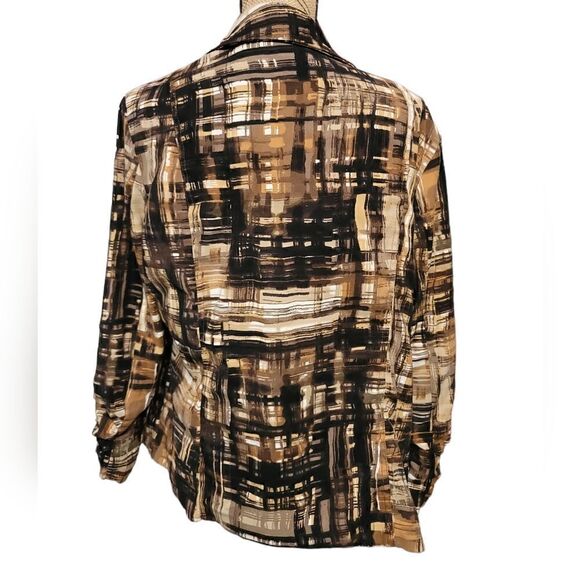 Dress Barn Ruched Open Front Jacket Size 14/16 - Picture 6 of 9